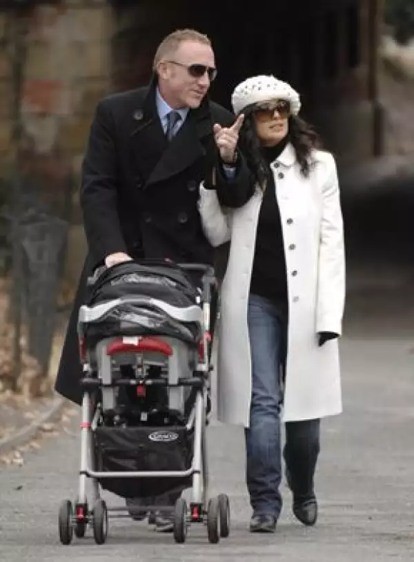 Salma dio a luz a Paloma en septiembre de 2007.