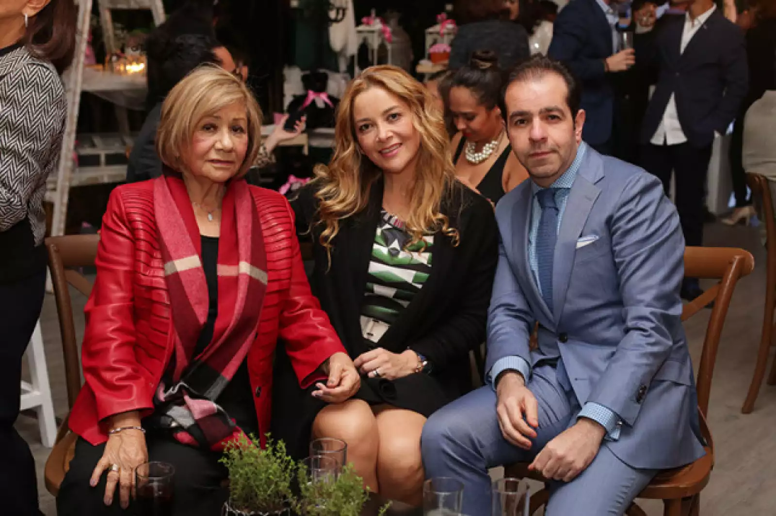 Clara Cohen,Rebeca Cohen y Alejandro Seade