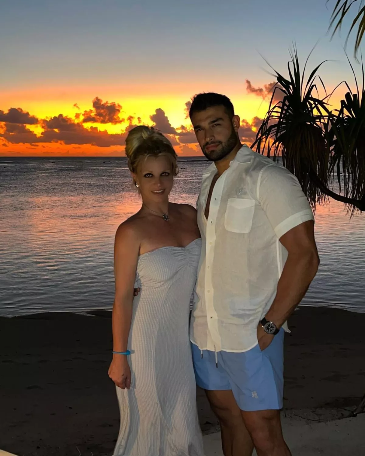 Britney Spears y Sam Asghari.
