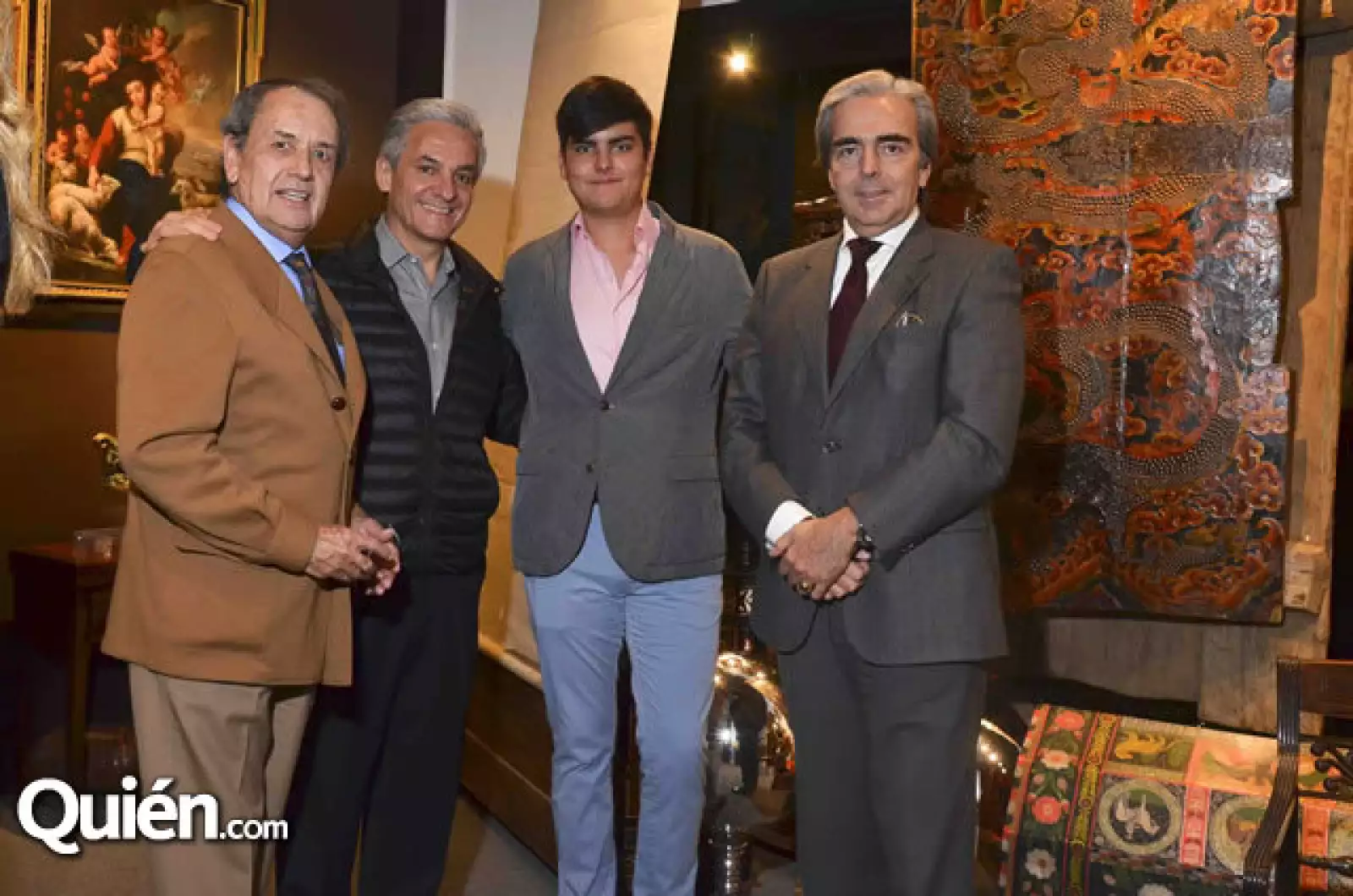 Servando González, Benito Echeverría, Rodrigo Rivero Lake Aguilar y Maya y Lorenzo Lazo