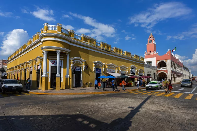 Plaza Grande in Merida on Yucatan, Mexico