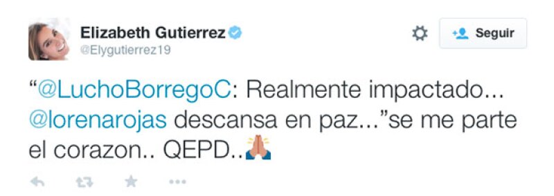 Como una gran amiga, Elizabeth se despidió de ella.