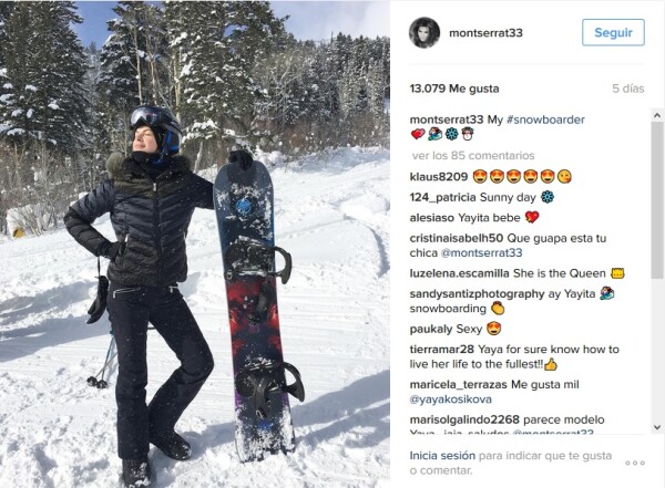 Yaya Kosikova en la nieve