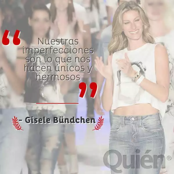 Nuestras imperfecciones son lo que nos hacen únicos y hermosos. - Gisele Bündchen