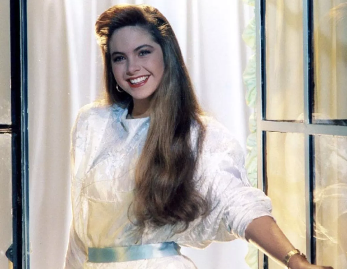 La actriz en el melodrama `Los Parientes Pobres´.