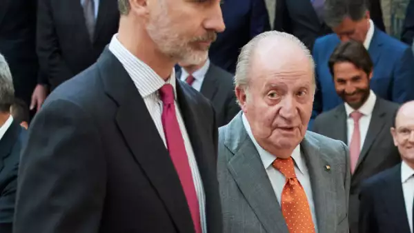 Felipe VI y Juan Carlos de España