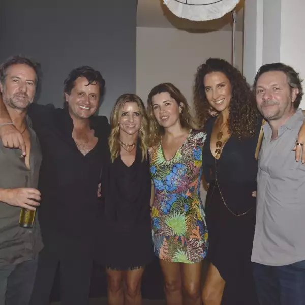 Javier Braun con Goeffrey y Jimena Fernández, Lucero Lebrija, Carla Aparicio y Marco Milanesi