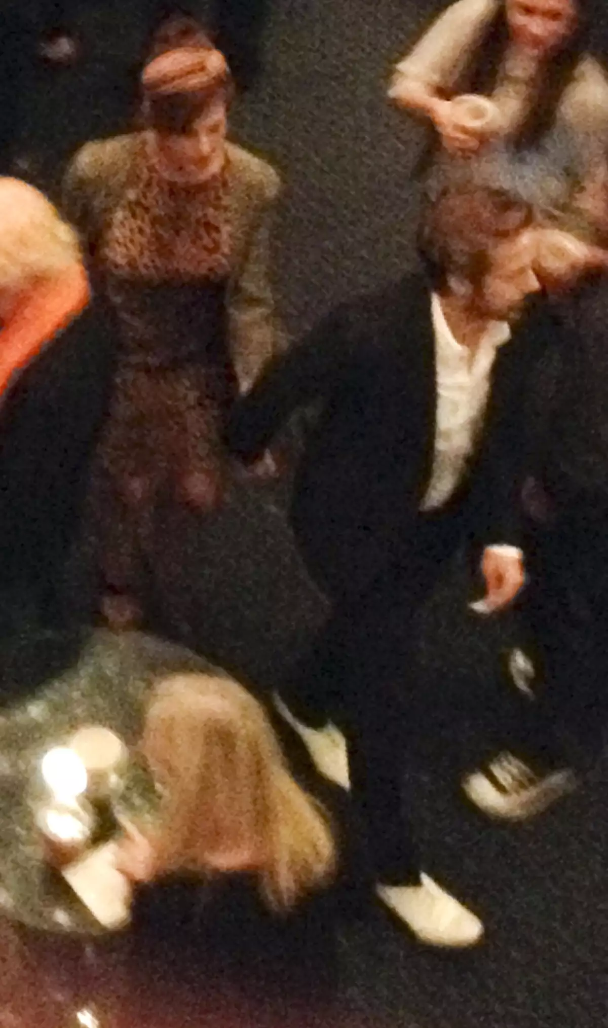 A pesar de que entraron por seprado al lugar, una vez dentro no se separaron en ningún momento.