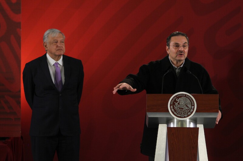 Octavio Romero Oropeza y Andrés Manuel López Oba