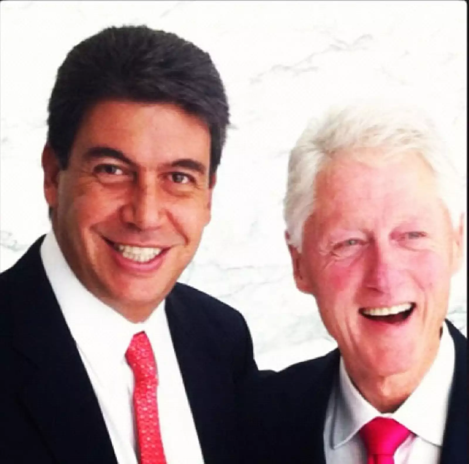 Con el ex presidente de Estados Unidos, Bill Clinton.