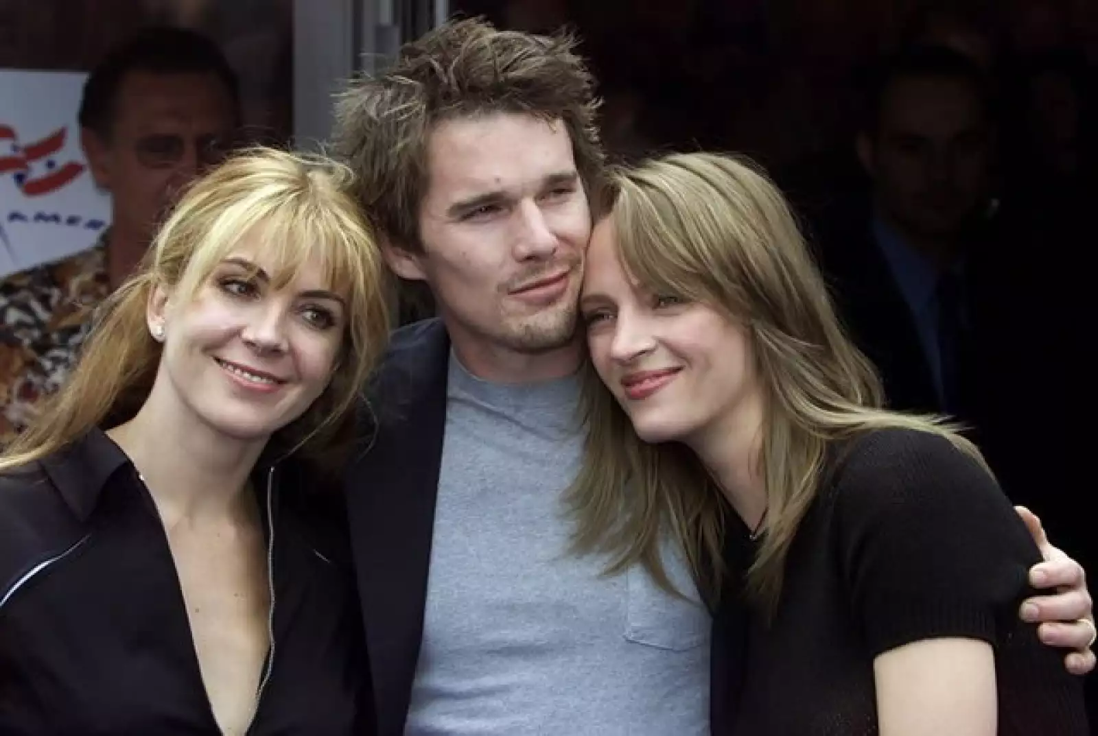 Natasha en 2001, cuando ella, Uma Thurman e Ethan Hawke presentaron la película “Chelsea Walls”, dirigida por Ethan y la cual compitió en el Festival Internacional de Cine de Cannes.