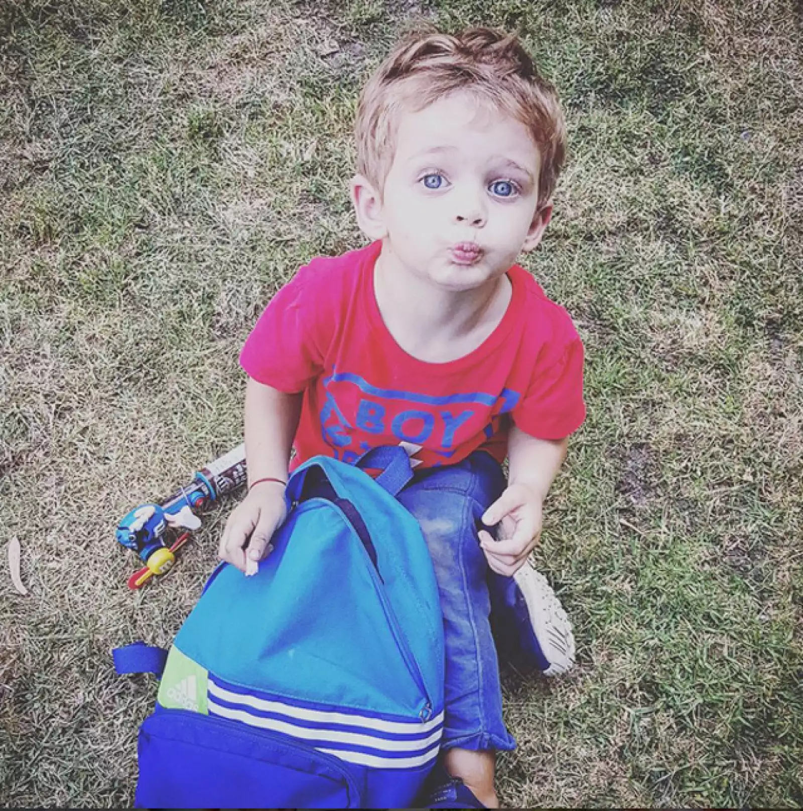 Benicio heredó, sin duda, el atractivo de su papá.