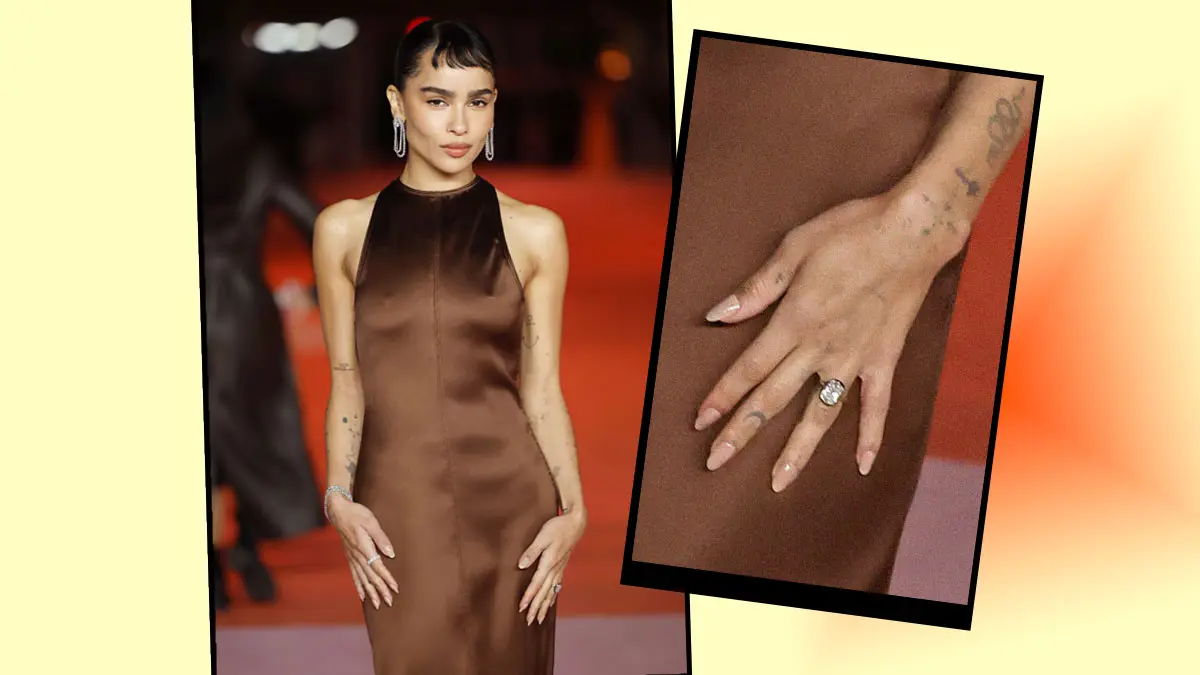 Zoë Kravitz impone nueva tendencia en anillos de compromiso con su diseño único