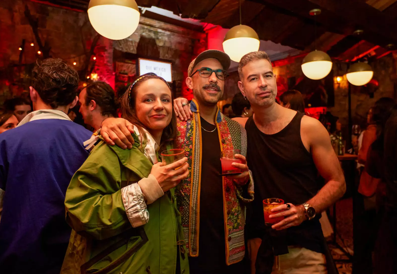 Clara Rizzo, Fernadno Frías y David pablos. 