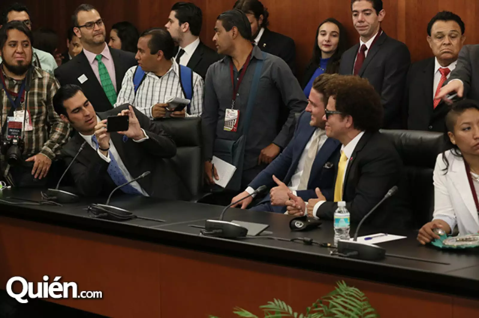 Miguel Torruco, Collin Watson y Romero Britto