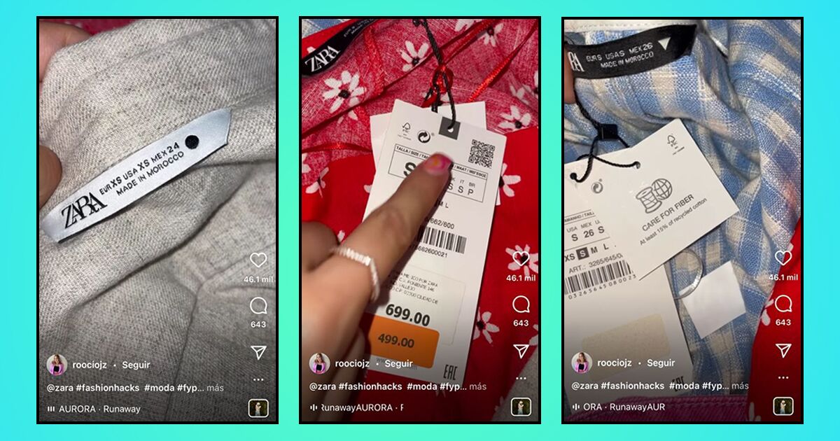 El círculo, el cuadro y el triángulo en las etiquetas de Zara ¿qué