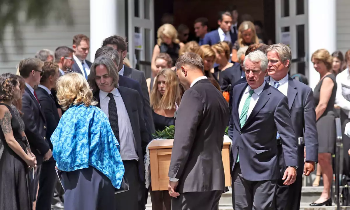 Kennedy Family Gathers For Funeral Of 22-Year-Old Saoirse Kennedy Hill On Cape Cod