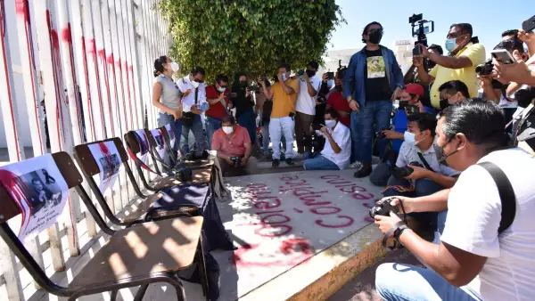 Periodistas de Chilpancingo se manifestaron por los asesinatos de colegas
