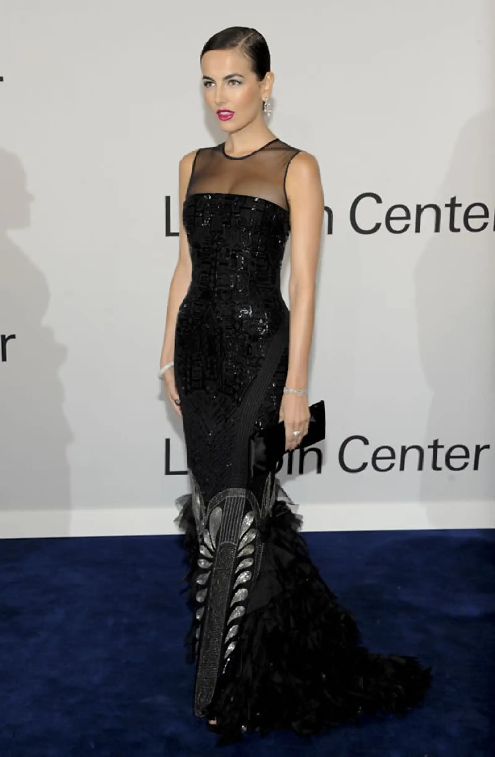 Camilla Belle en una fiesta de Ralph Lauren.
