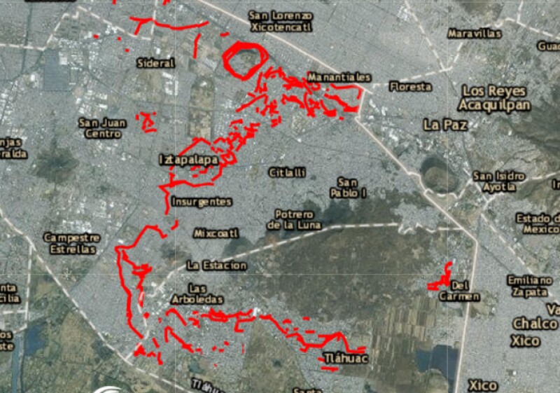 El mapa de fracturas en CDMX ya está en línea; Iztapalapa, foco rojo