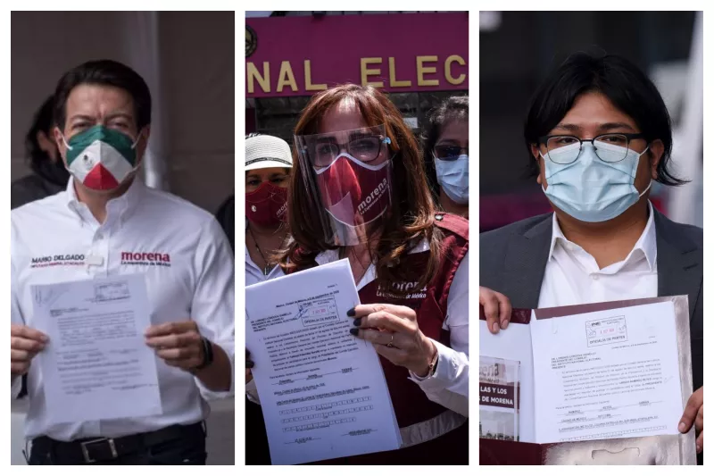 Mario, Yeidckol, Gibrán