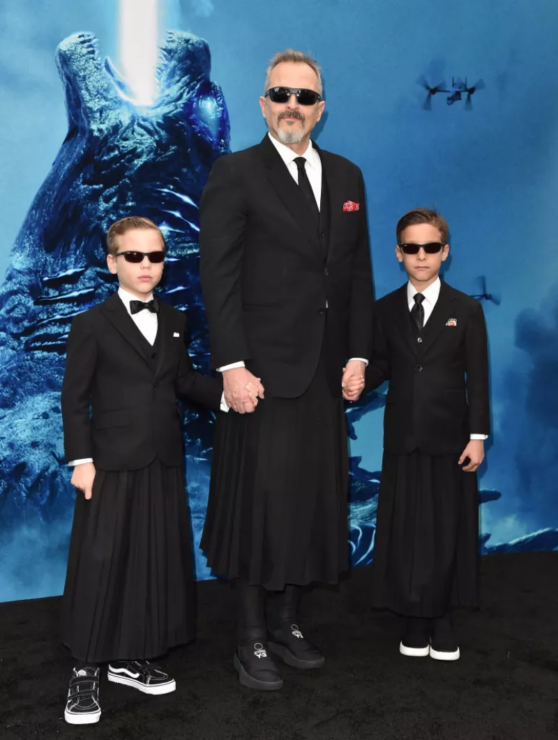 Diego, Miguel y Tadeo Bosé.