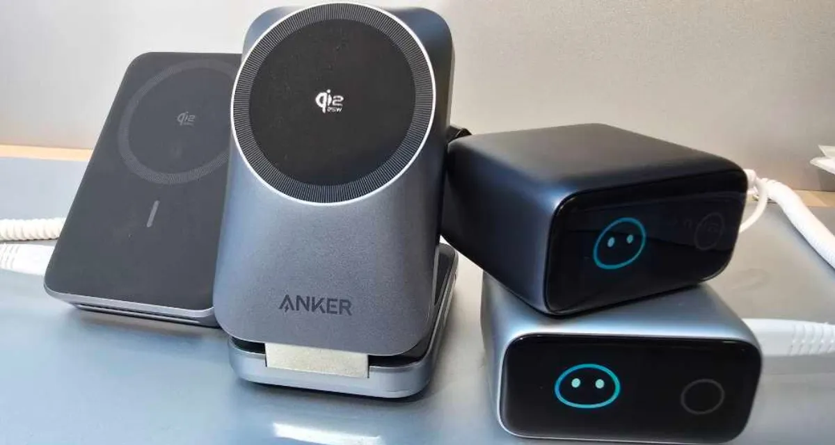 Vista general de los cargadores de nueva generación de Anker que presentó en IFA, Berlín, 2026.