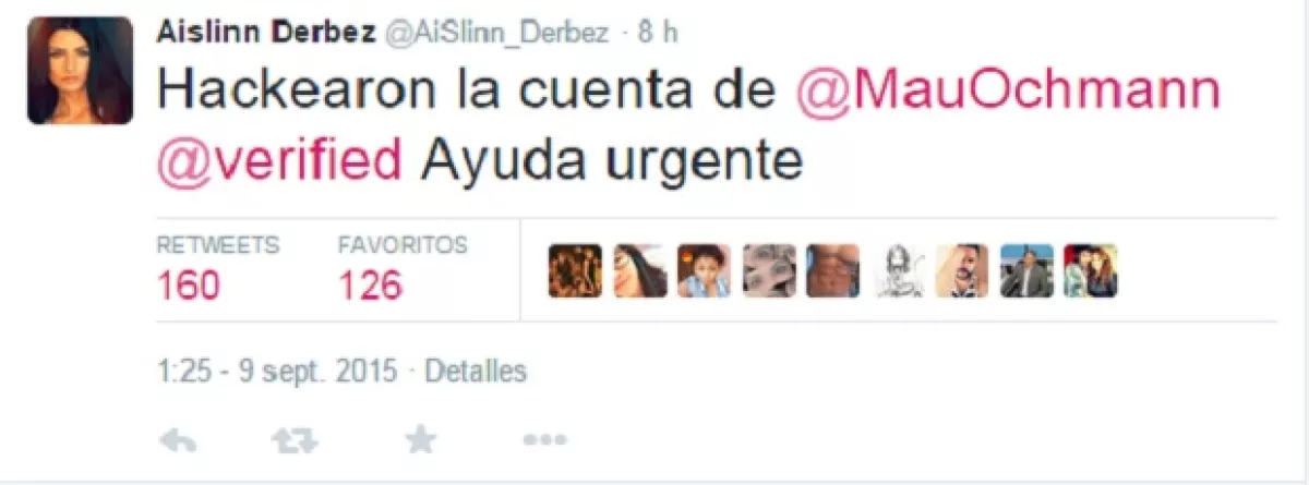 Con este tuit, Aislinn pidió ayuda a través de Twitter para solucionar el problema de su novio.