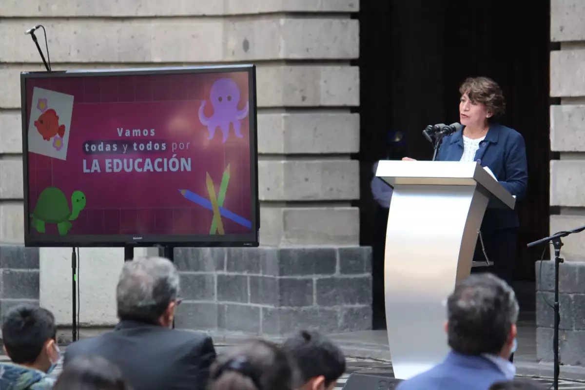Delfina Gómez campaña vamos por la educacion