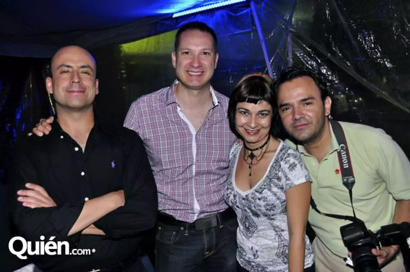 Ricardo Cucamonga,César Aristóteles,Munira Harp y Carlos Gómez
