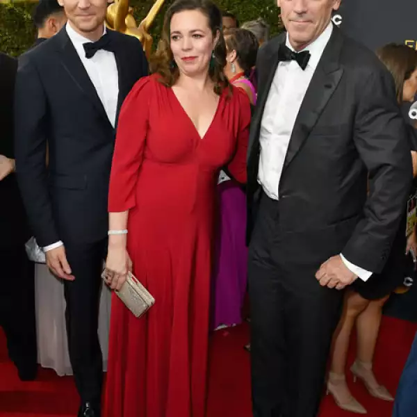 Tom Hiddleston, actress Olivia Colman, Hugh Laurie.