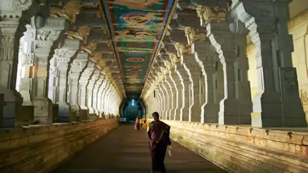 El templo de Arulmigu Ramanatha Swami recibe a más de 4 millones de visitantes al año. (Foto: AFP)