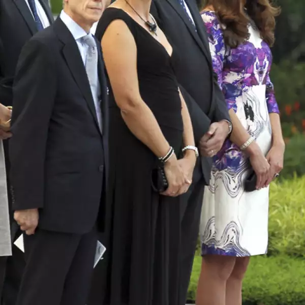 Kate durante la ceremonia de bienvenida en el Palacio Presidencial conocido como Istana.