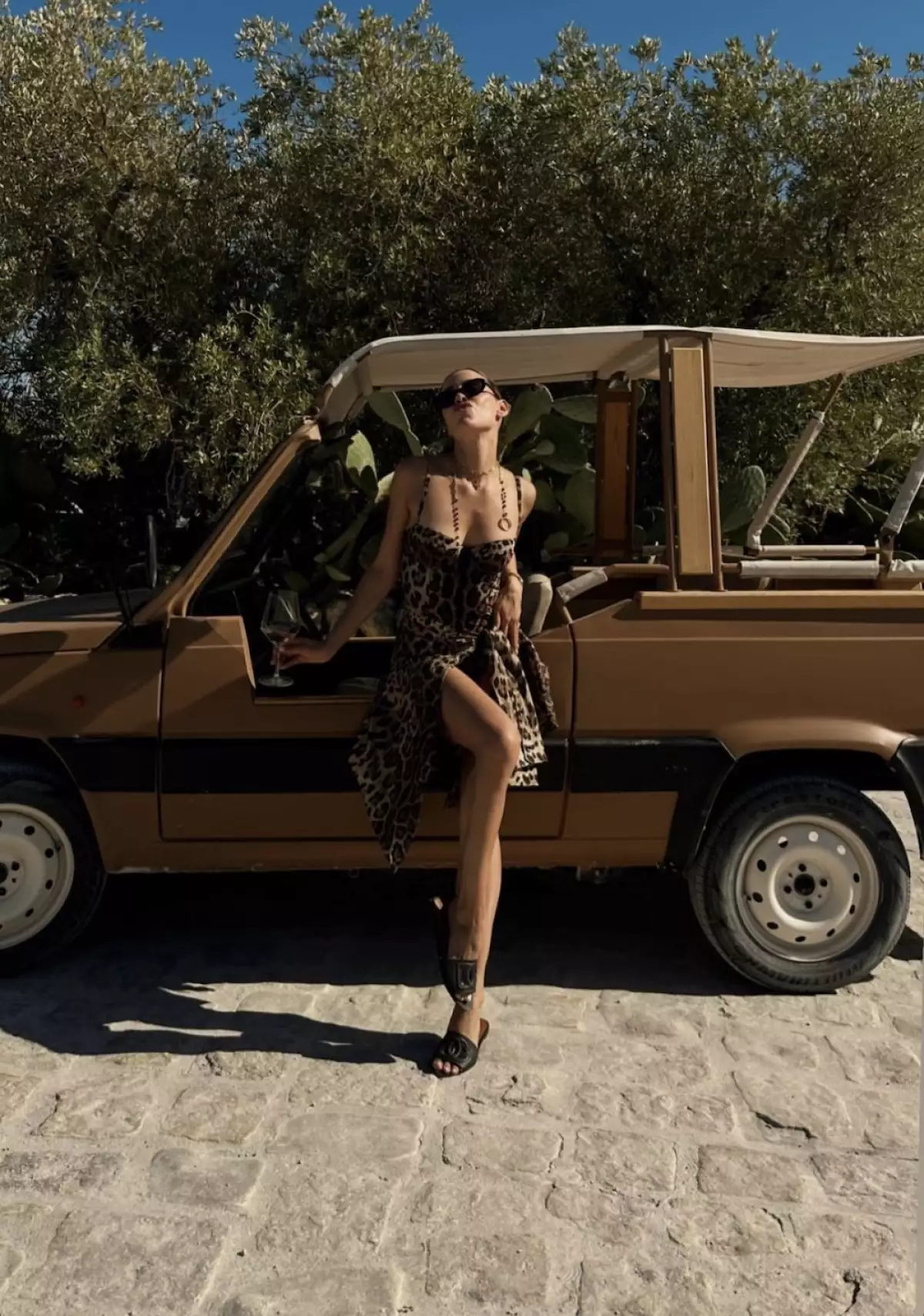 Michelle Salas en Italia. 