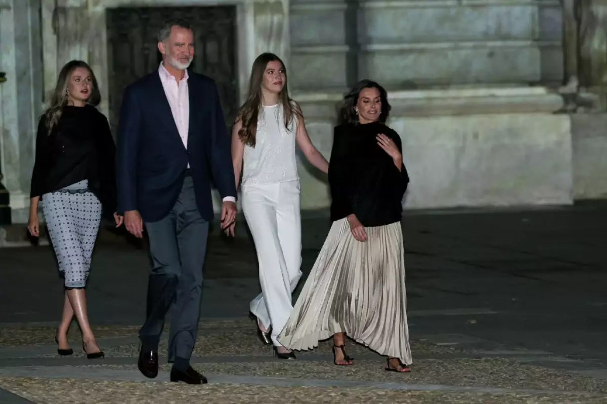 Princess Leonor And Princess Sofía Attend A Surprise Concert
