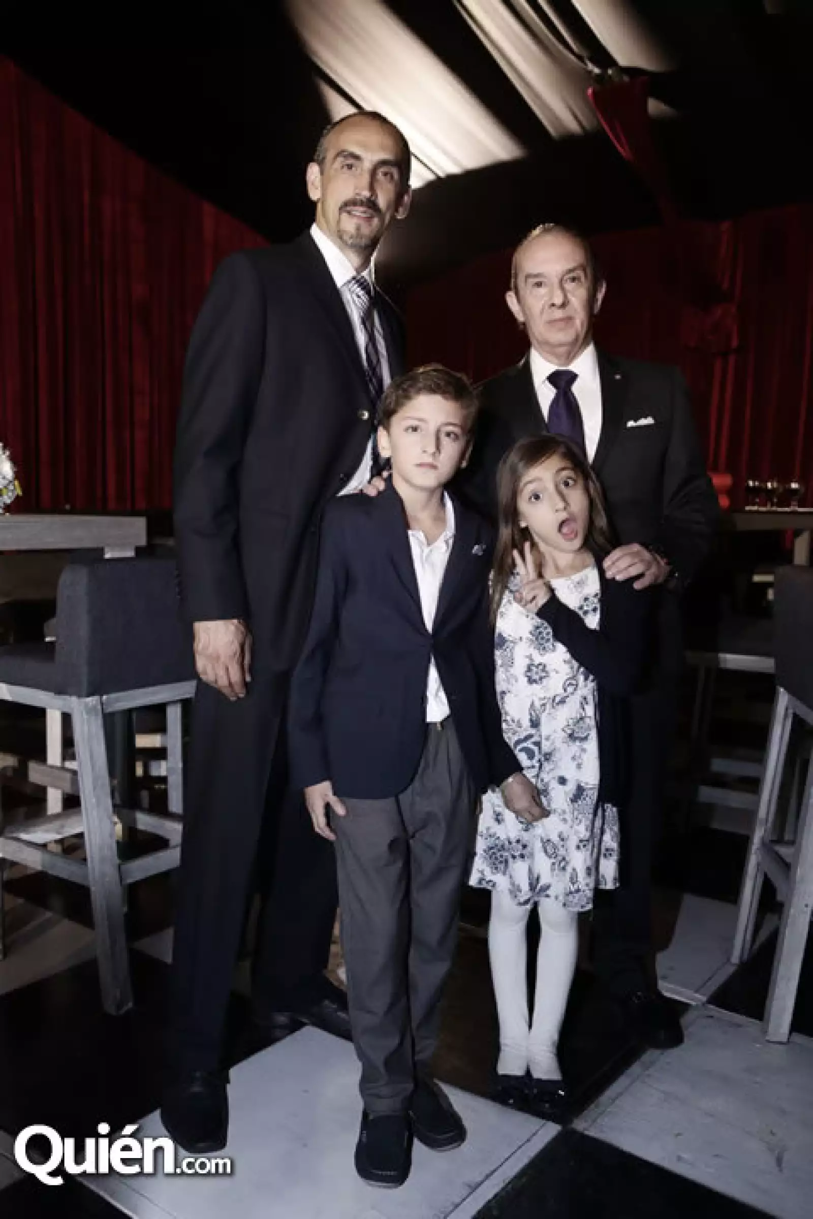 Gabriel Berumen,Carlo Berumen,Paco del Cueto e Isabella Berumen