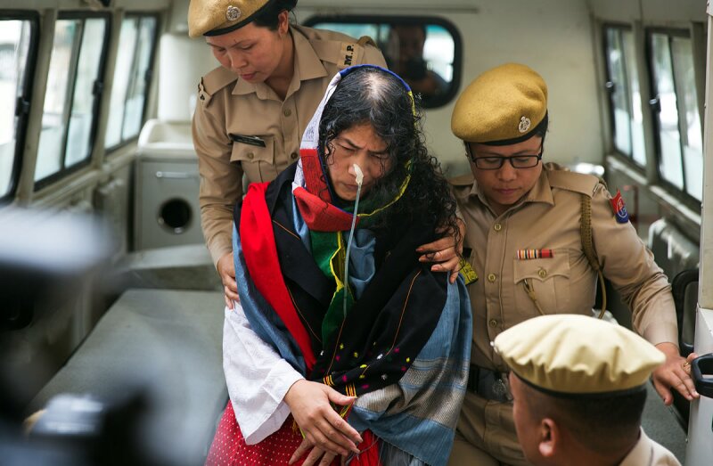 La 'Dama de hierro de Manipur'