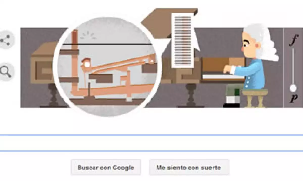 Google recuerda al inventor del 'pianoforte' a 360 años de su nacimiento. (Foto: Google.com )