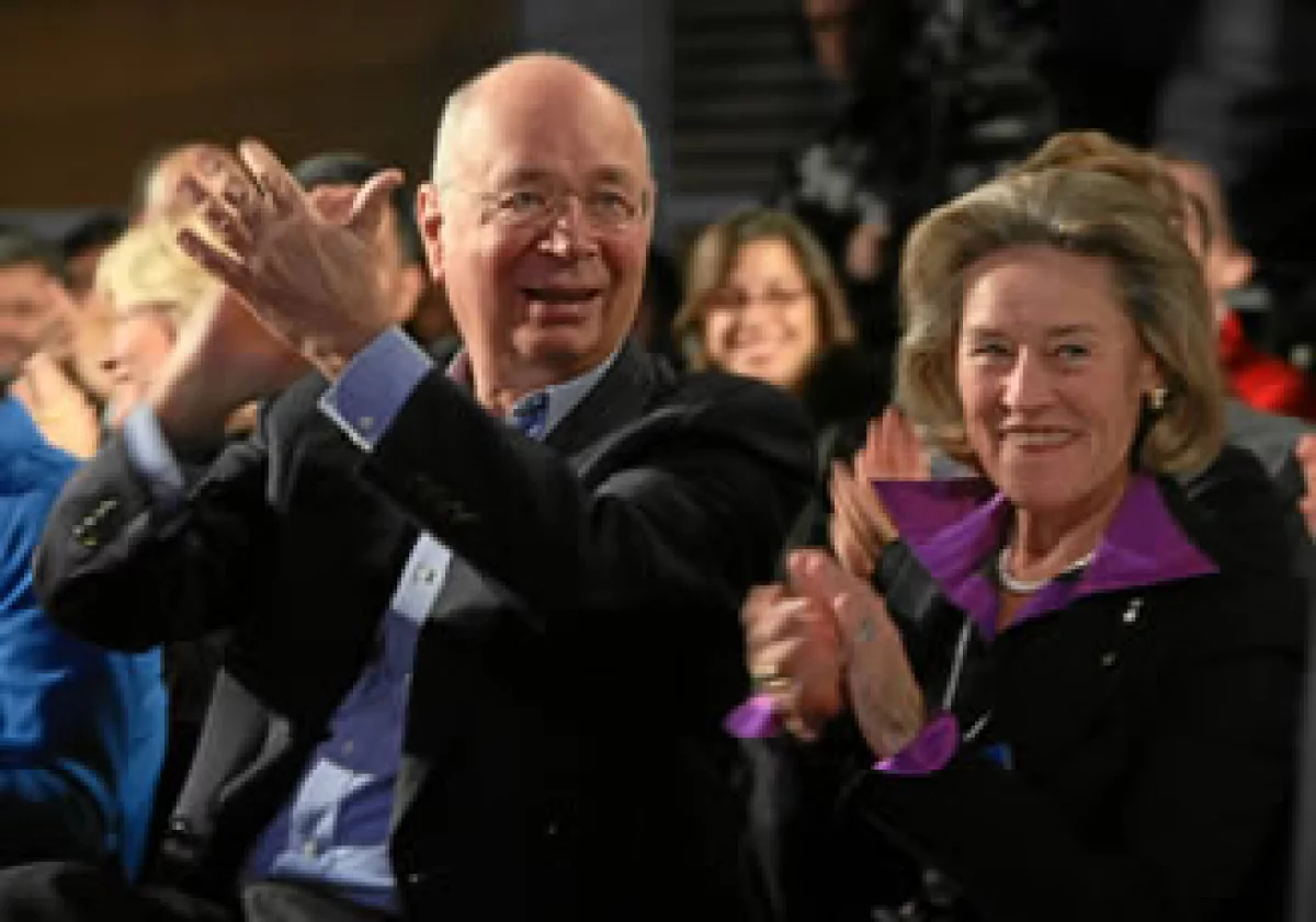 Klaus e Hilde Schwab, pilares del Foro Económico Mundial. (Foto: World Economic Forum)