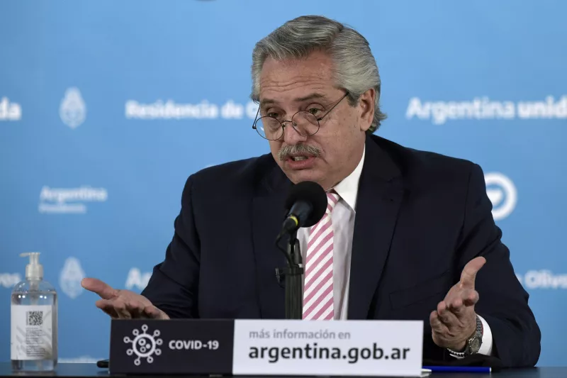 Alberto , presidente de Argentina