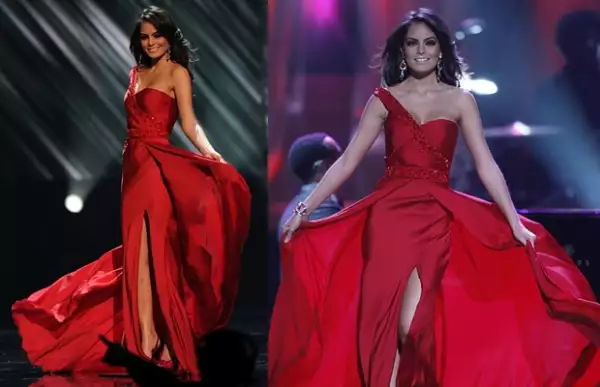 El vestido que lució fue creado por el diseñador Benito Santos.