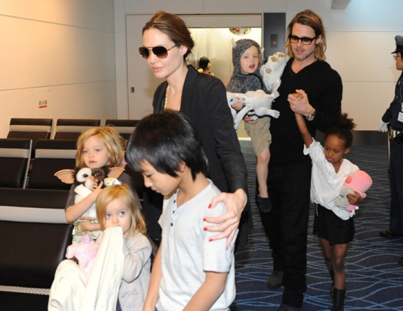 Sin espacio a dudad, Brad Pitt vive una de las etapas más felices en compañía de su gran familia.