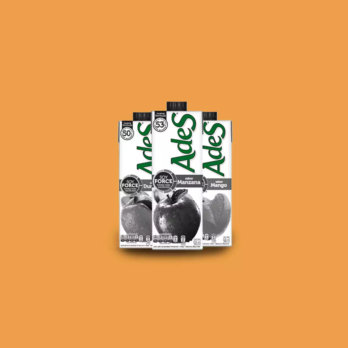 AdeS tiene un segmento de bebidas frutales y otro de leche vegetal enriquecida.