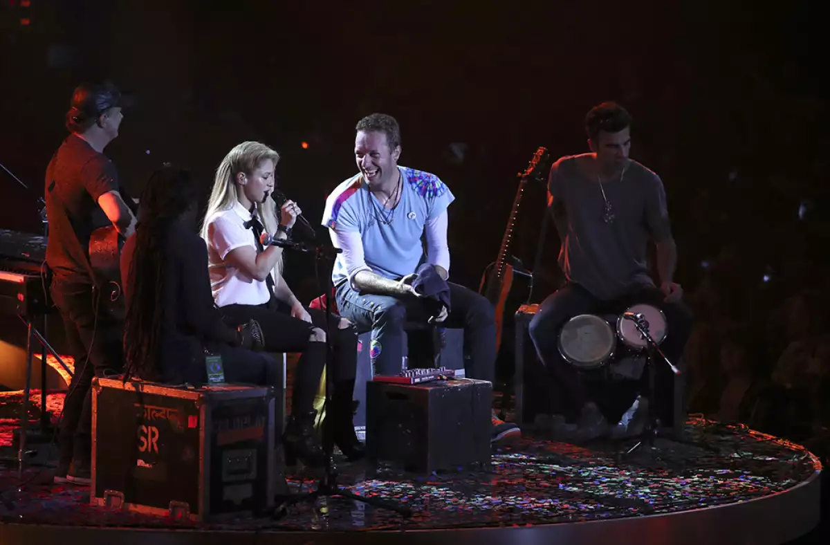 Shakira y Chris Martin