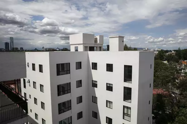Pacífico 2023, edificio reconstruido visto desde las alturas