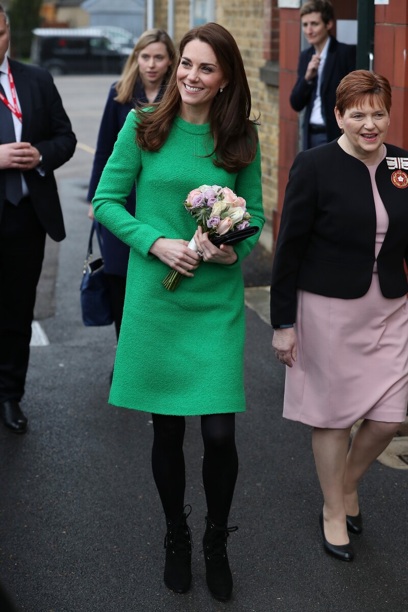 Kate Middleton en vestido verde