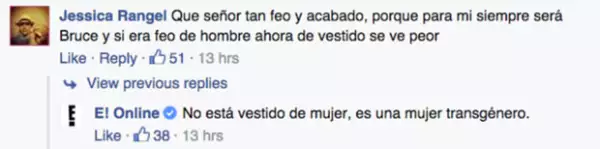 El canal de espectáculos salió en defensa de Caitlyn.
