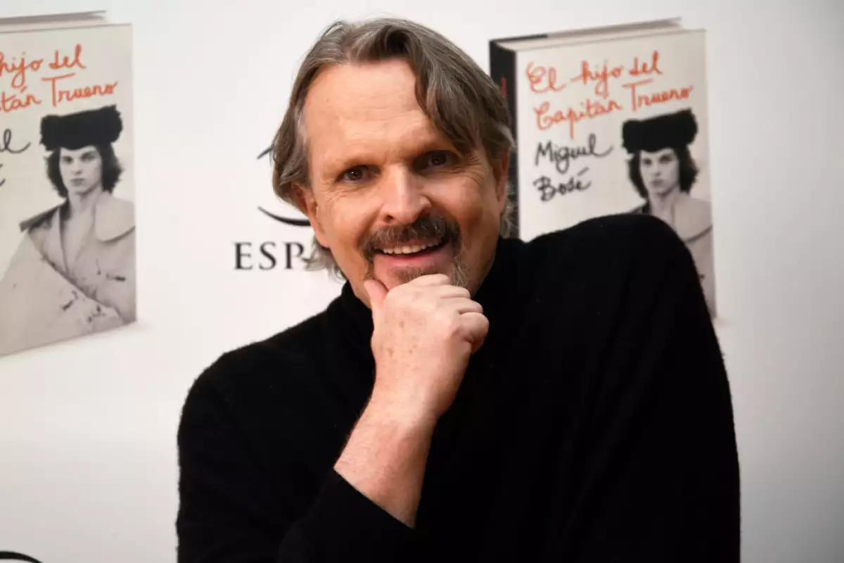 Miguel Bose Presents His Book 'el Hijo Del Capitan Trueno'.