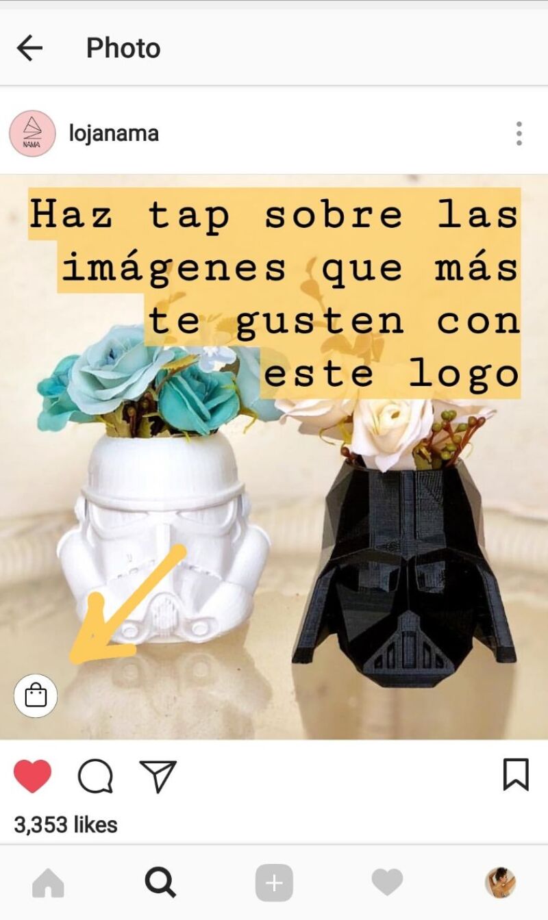 De compras.