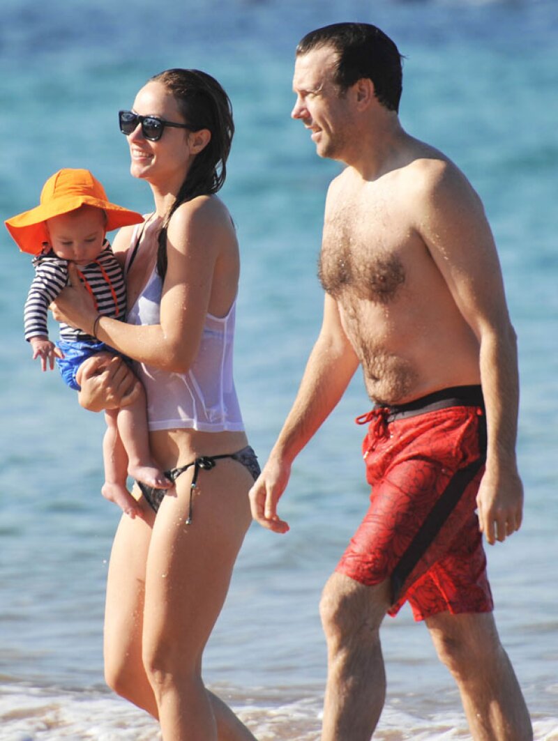 Olivia Wilde y Jason Sudeikis compartieron tiernos momentos con su primogénito.
